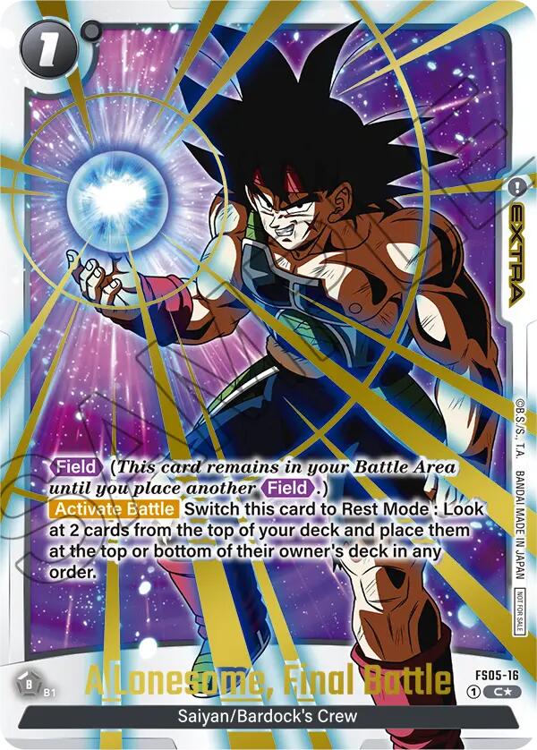 A Lonesome, Final Battle (FS05-16) (Championship Pack 02) (Gold) [Fusion World Tournament Cards] | Cards and Coasters CA