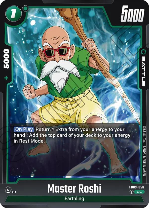 Master Roshi [Raging Roar] | Cards and Coasters CA