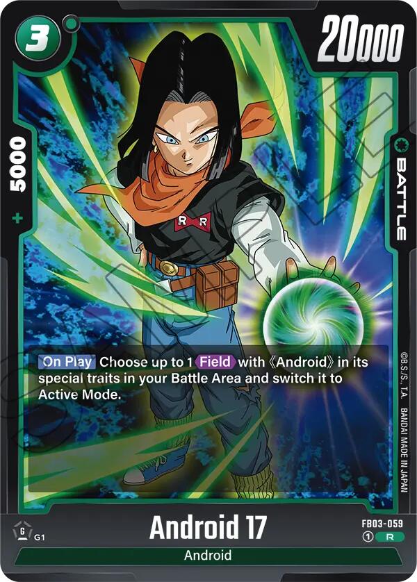 Android 17 [Raging Roar] | Cards and Coasters CA