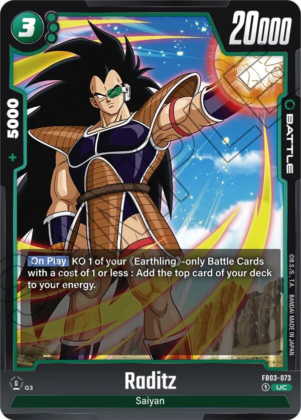 Raditz (FB03-073) [Raging Roar] | Cards and Coasters CA