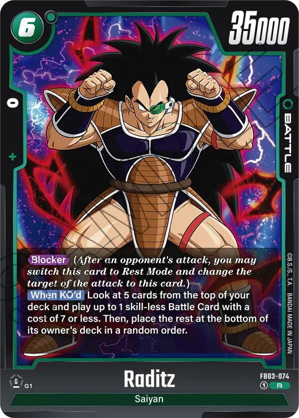 Raditz (FB03-074) [Raging Roar] | Cards and Coasters CA