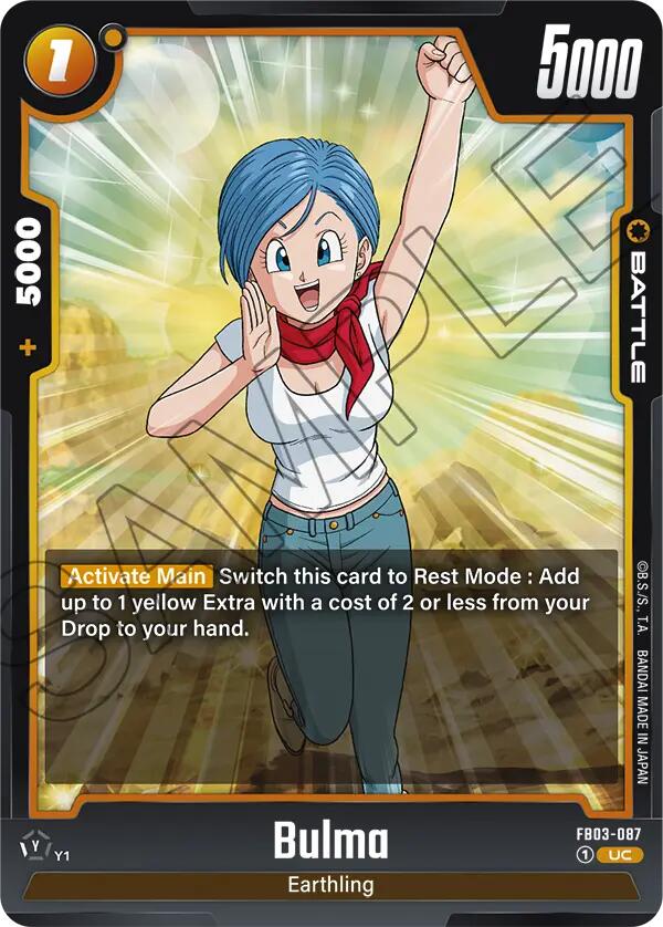 Bulma (FB03-087) [Raging Roar] | Cards and Coasters CA