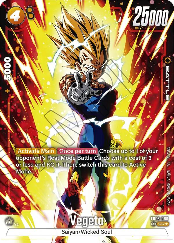 Vegeta (FB03-089) (Alternate Art) [Raging Roar] | Cards and Coasters CA