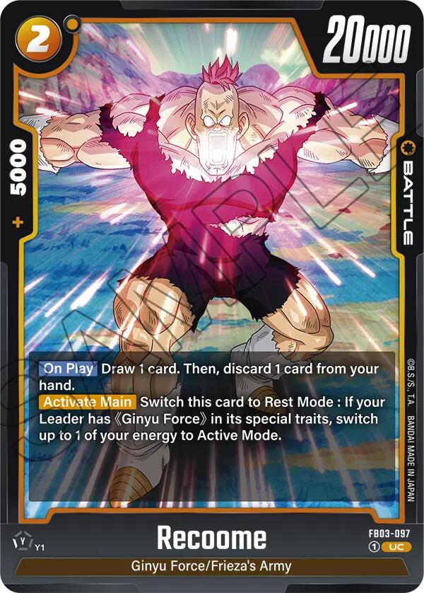 Recoome [Raging Roar] | Cards and Coasters CA