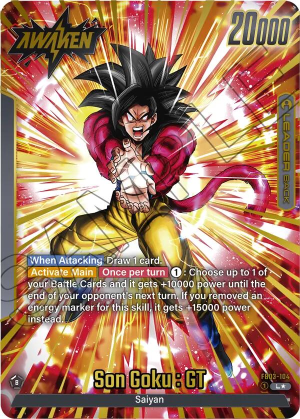Son Goku : GT (FB03-104) (Alternate Art) [Raging Roar] | Cards and Coasters CA