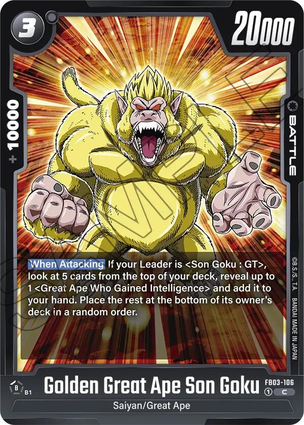 Golden Great Ape Son Goku [Raging Roar] | Cards and Coasters CA