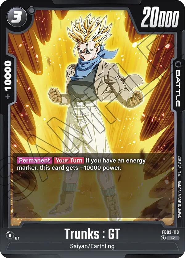 Trunks : GT (FB03-119) [Raging Roar] | Cards and Coasters CA