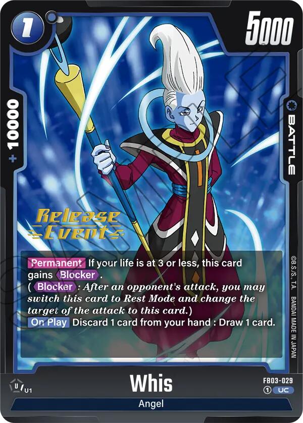 Whis [Raging Roar Release Event Cards] | Cards and Coasters CA