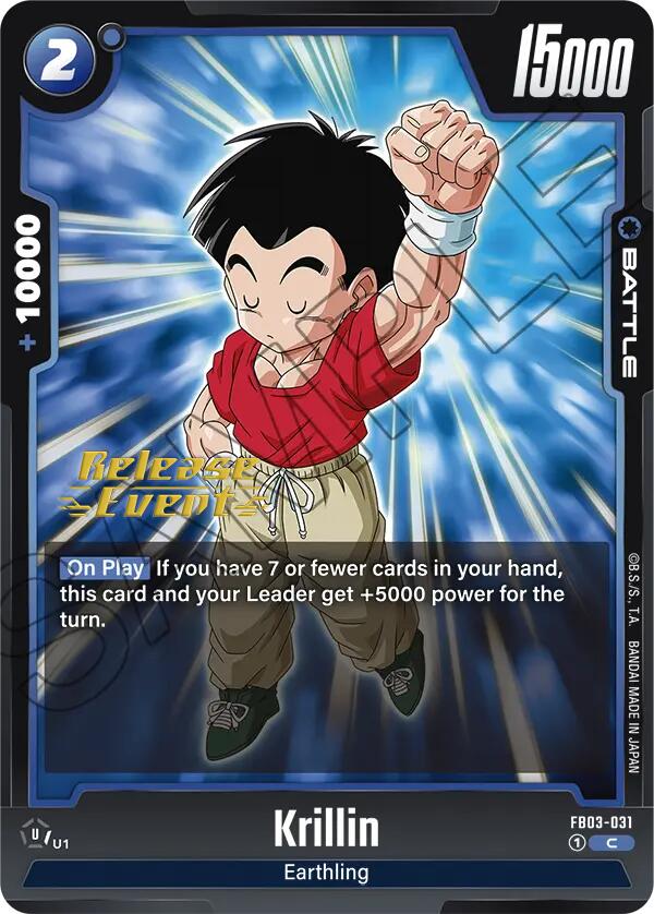 Krillin [Raging Roar Release Event Cards] | Cards and Coasters CA