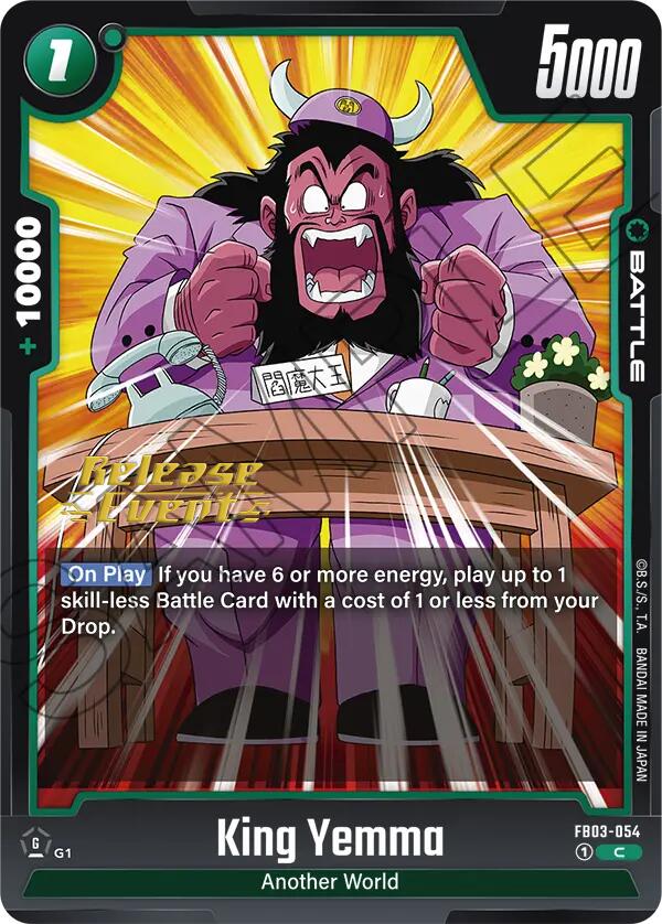 King Yemma [Raging Roar Release Event Cards] | Cards and Coasters CA