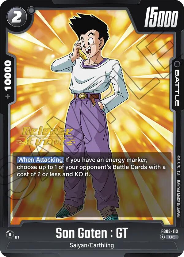 Son Goten : GT [Raging Roar Release Event Cards] | Cards and Coasters CA