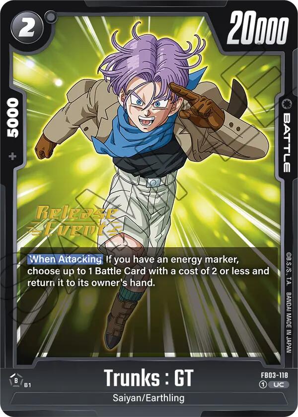 Trunks : GT (FB03-118) [Raging Roar Release Event Cards] | Cards and Coasters CA