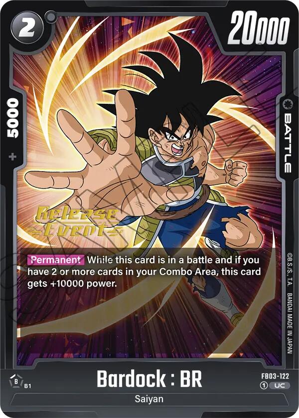 Bardock : BR [Raging Roar Release Event Cards] | Cards and Coasters CA
