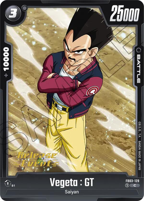 Vegeta : GT [Raging Roar Release Event Cards] | Cards and Coasters CA