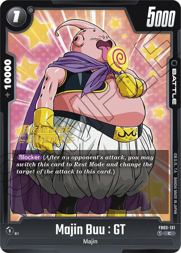 Majin Buu : GT [Raging Roar Release Event Cards] | Cards and Coasters CA
