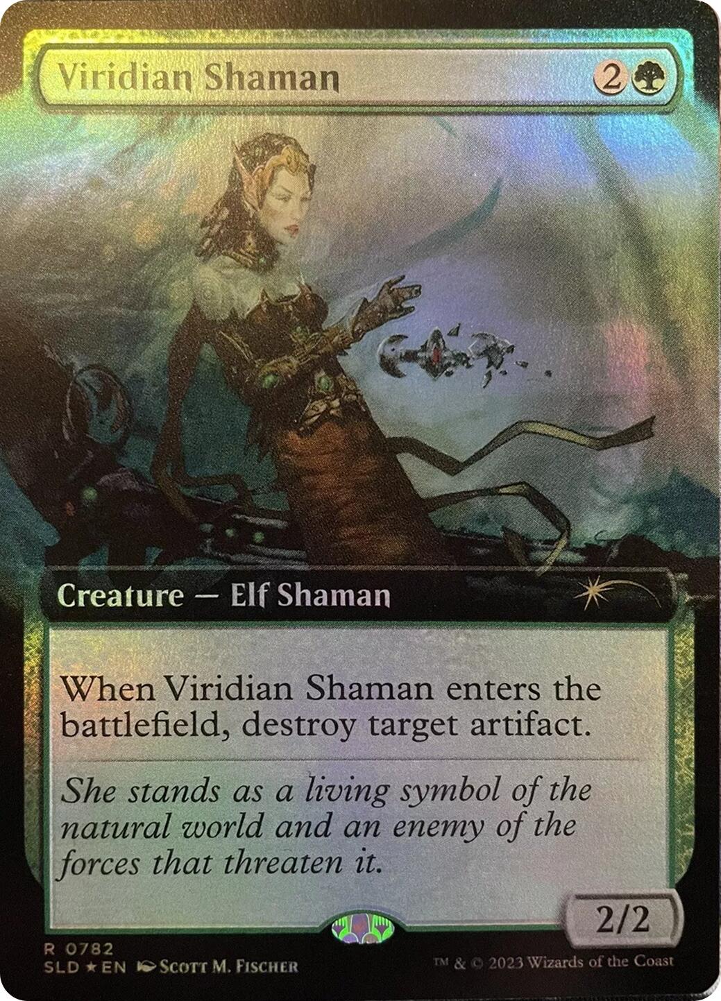 Viridian Shaman (Extended Art) [Secret Lair Drop Series] | Cards and Coasters CA