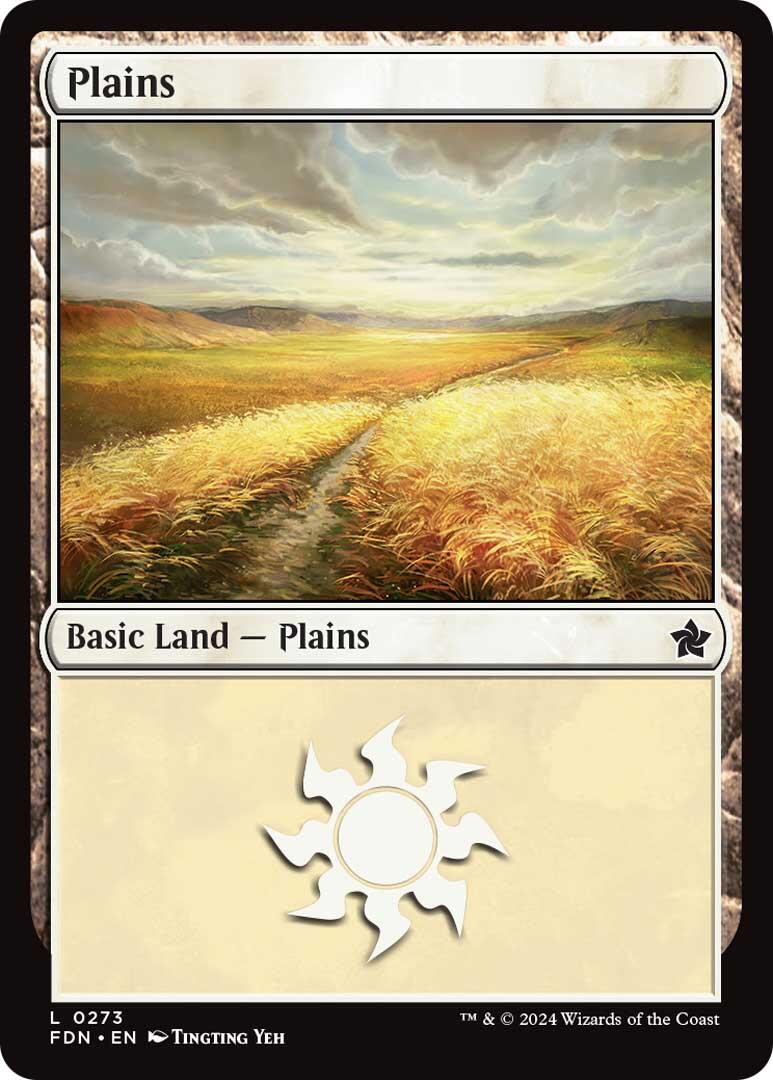 Plains (0273) [Foundations] | Cards and Coasters CA