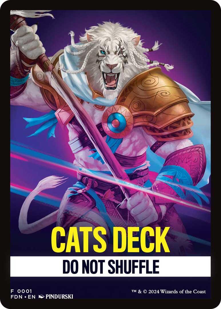 Cats Deck Theme Card [Foundations Tokens] | Cards and Coasters CA