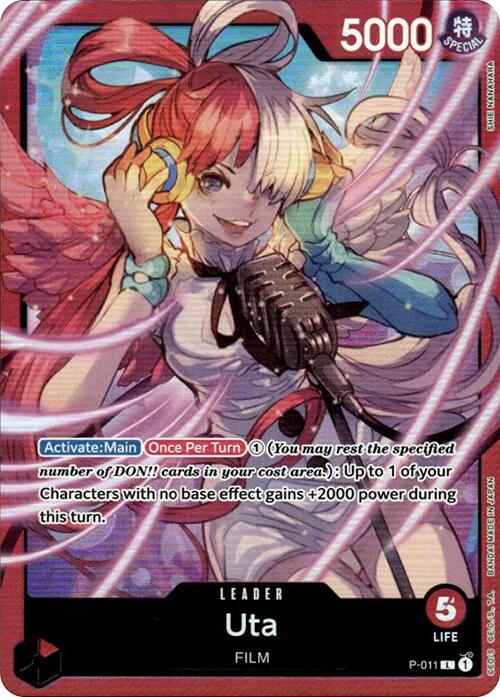 Uta (P-011) (Premium Card Collection -Uta-) [One Piece Promotion Cards] | Cards and Coasters CA