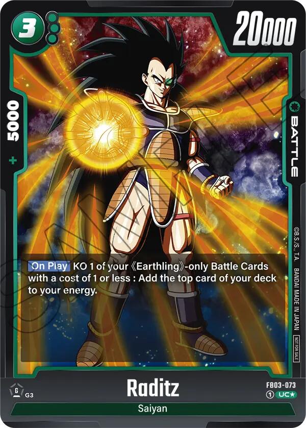 Raditz (FB03-073) (Tournament Pack 03) [Fusion World Tournament Cards] | Cards and Coasters CA