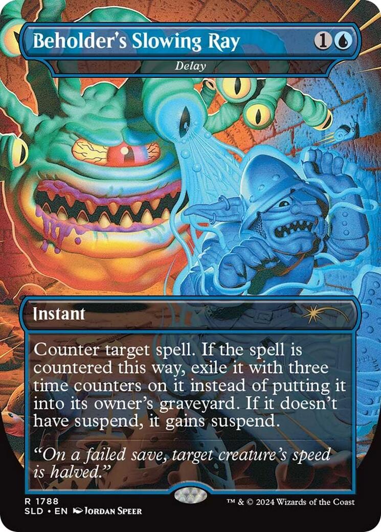 Beholder's Slowing Ray - Delay [Secret Lair Drop Series] | Cards and Coasters CA
