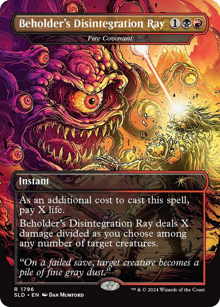 Beholder's Disintegration Ray - Fire Covenant [Secret Lair Drop Series] | Cards and Coasters CA