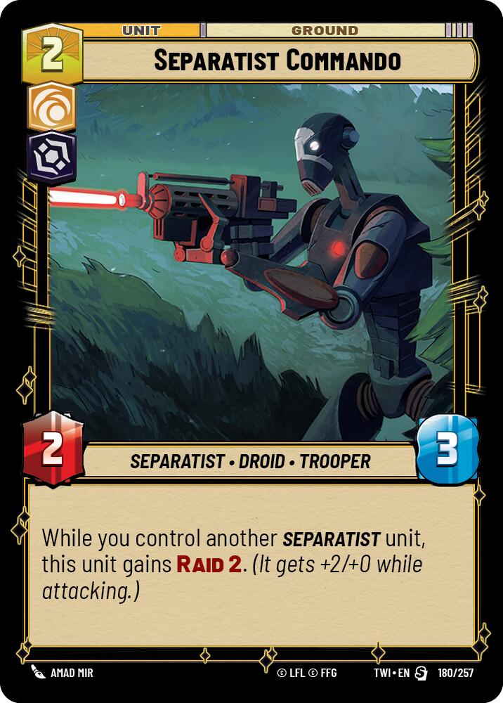 Separatist Commando (180/257) [Twilight of the Republic] | Cards and Coasters CA