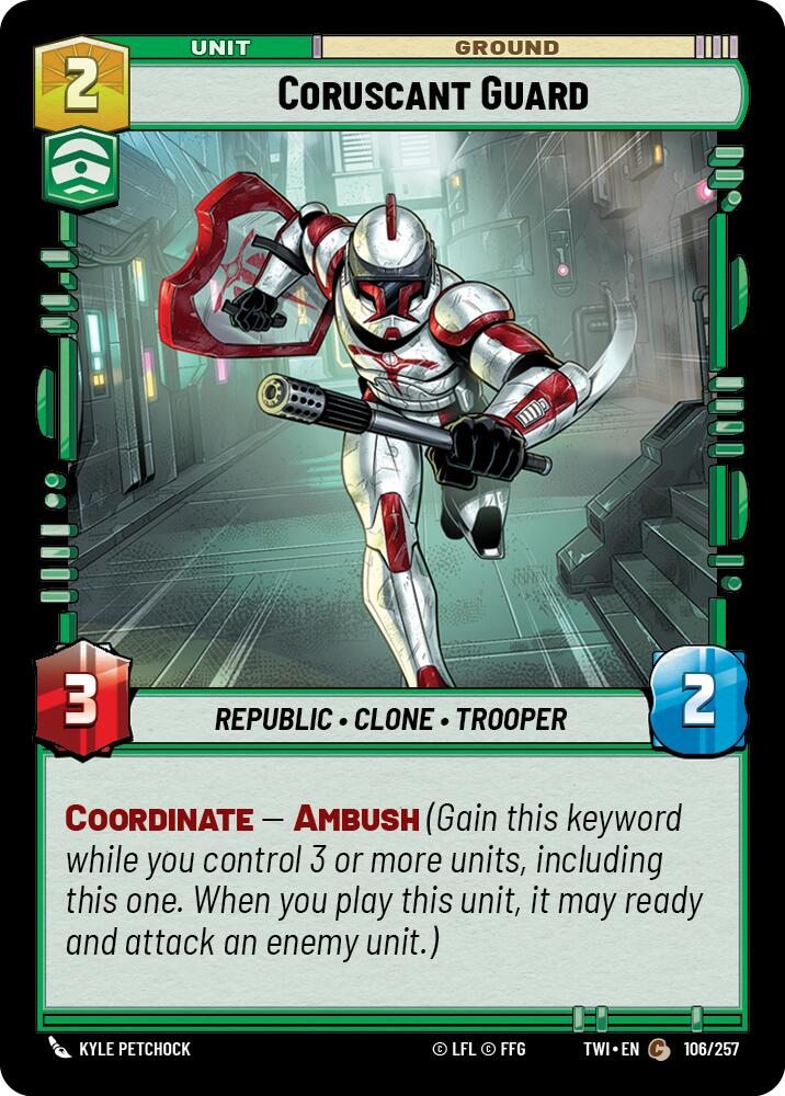 Coruscant Guard (106/257) (106/257) [Twilight of the Republic] | Cards and Coasters CA