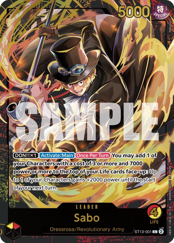 Sabo (Premium Card Collection -Leader Collection-) [One Piece Promotion Cards] | Cards and Coasters CA