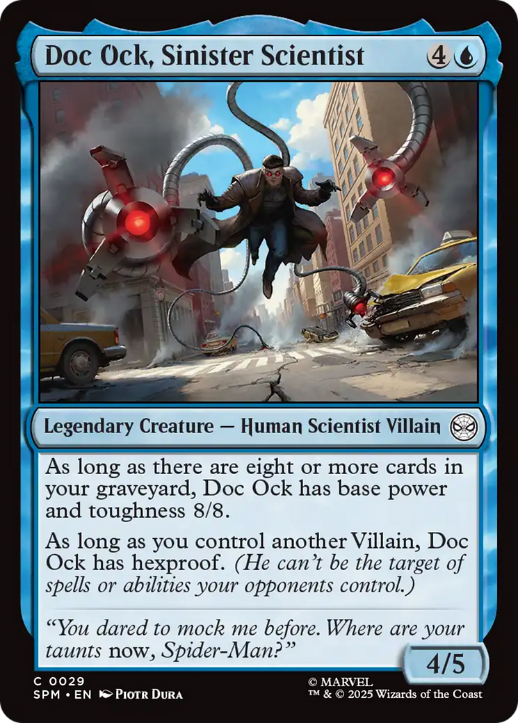 Doc Ock, Sinister Scientist [Marvel's Spider-Man] | Cards and Coasters CA