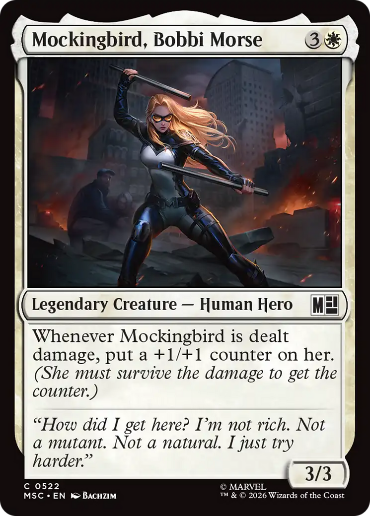 Mockingbird, Bobbi Morse (0522) [Marvel Super Heroes Commander] | Cards and Coasters CA