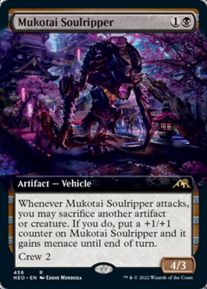 Mukotai Soulripper (Extended Art) [Kamigawa: Neon Dynasty] | Cards and Coasters CA