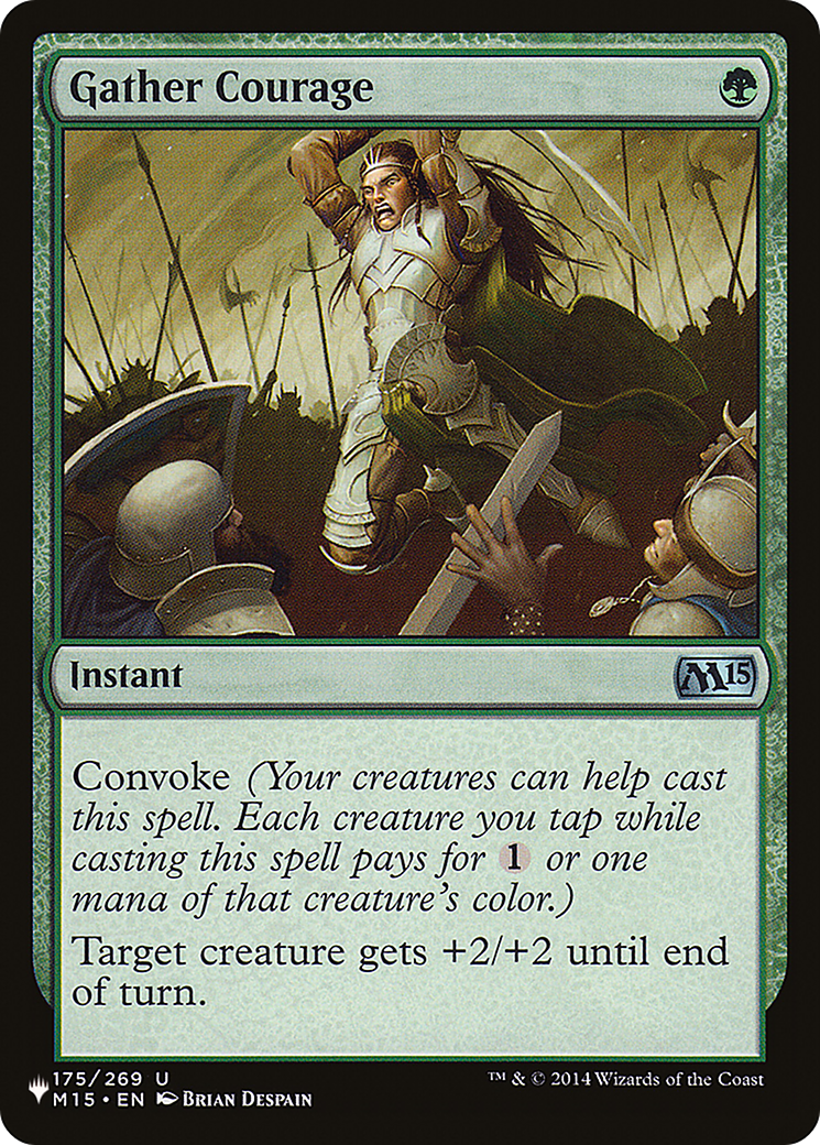 Gather Courage [The List] | Cards and Coasters CA