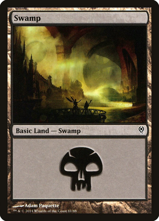 Swamp (81) [Duel Decks: Jace vs. Vraska] | Cards and Coasters CA