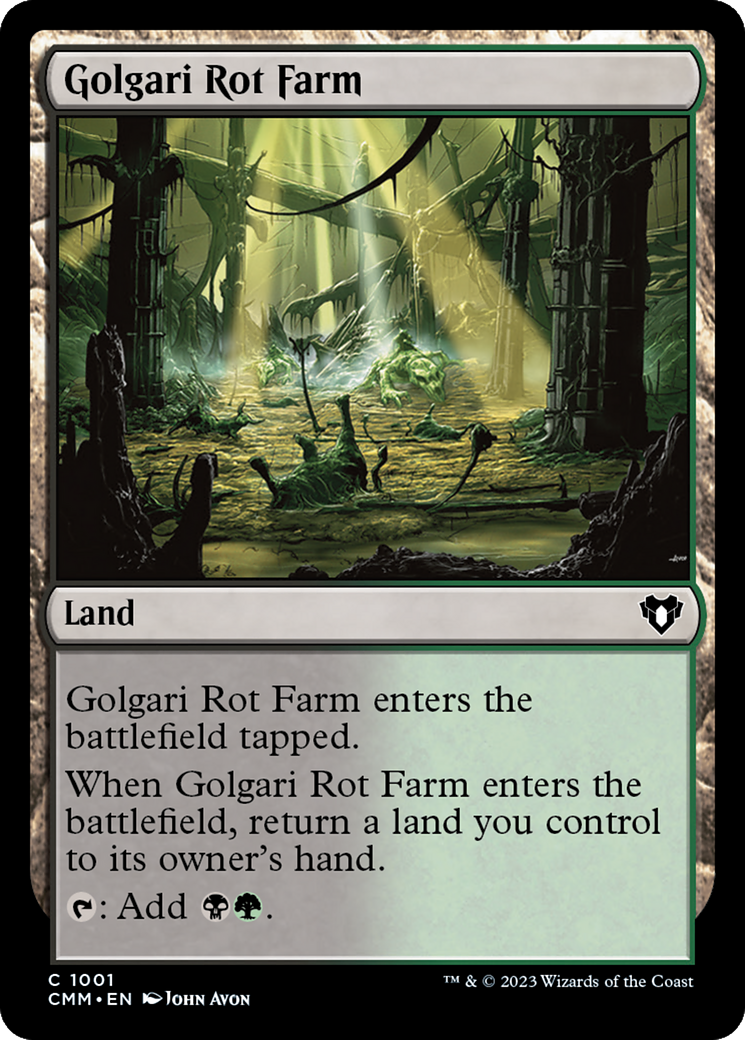 Golgari Rot Farm [Commander Masters] | Cards and Coasters CA