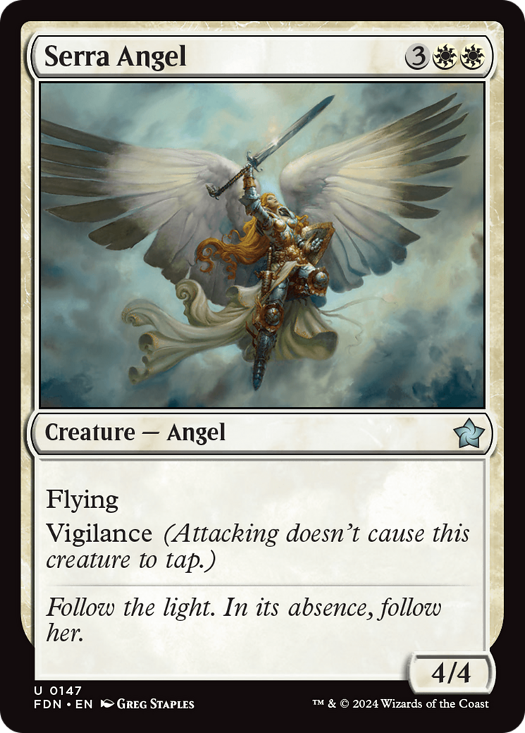 Serra Angel [Foundations] | Cards and Coasters CA