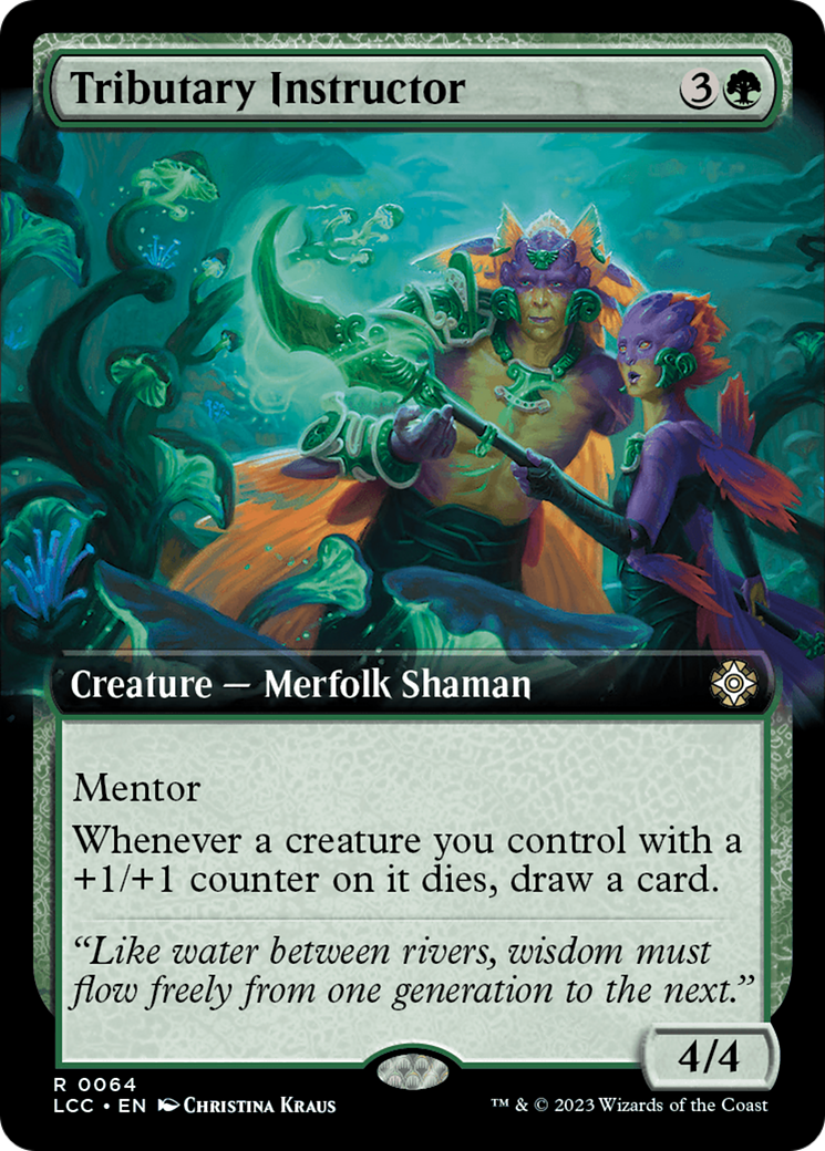 Tributary Instructor (Extended Art) [The Lost Caverns of Ixalan Commander] | Cards and Coasters CA