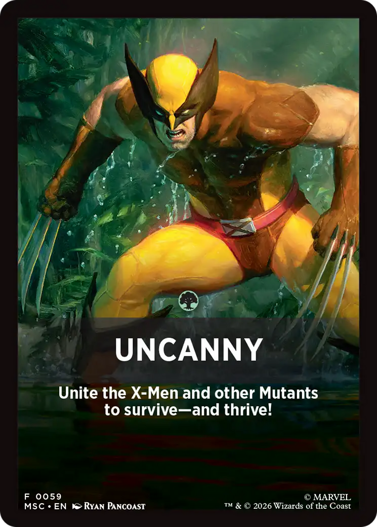 Uncanny Theme Card [Marvel Super Heroes Commander] | Cards and Coasters CA