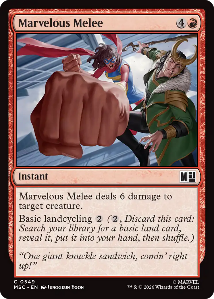 Marvelous Melee [Marvel Super Heroes Commander] | Cards and Coasters CA