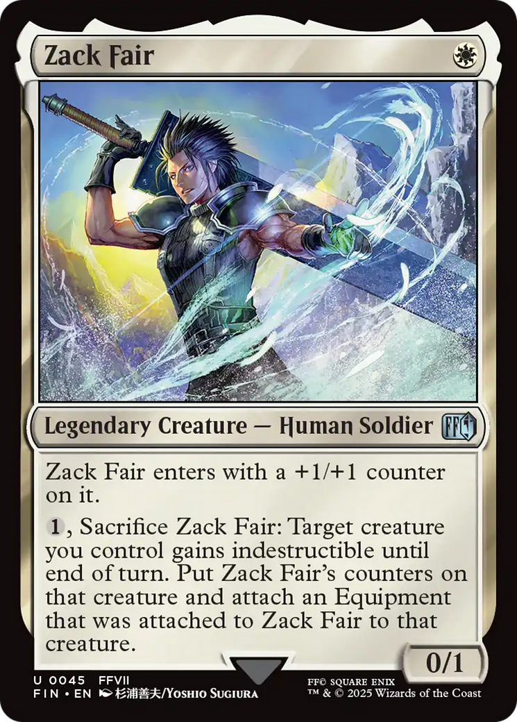 Zack Fair [FINAL FANTASY] | Cards and Coasters CA