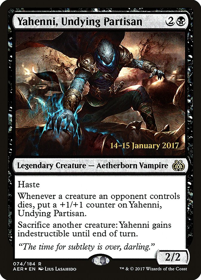 Yahenni, Undying Partisan [Aether Revolt Prerelease Promos] | Cards and Coasters CA