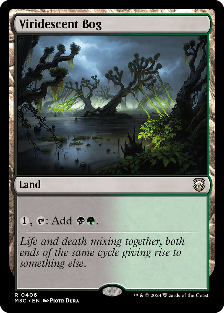 Viridescent Bog (Ripple Foil) [Modern Horizons 3 Commander] | Cards and Coasters CA