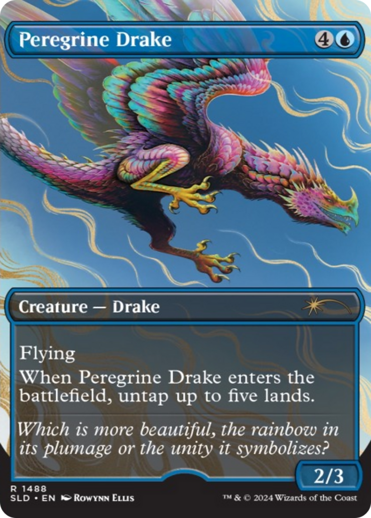 Peregrine Drake (Rainbow Foil) [Secret Lair Drop Series] | Cards and Coasters CA