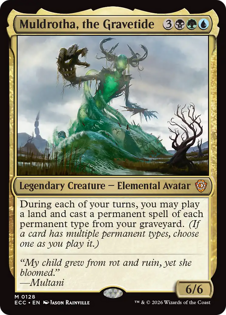 Muldrotha, the Gravetide [Lorwyn Eclipsed Commander] | Cards and Coasters CA