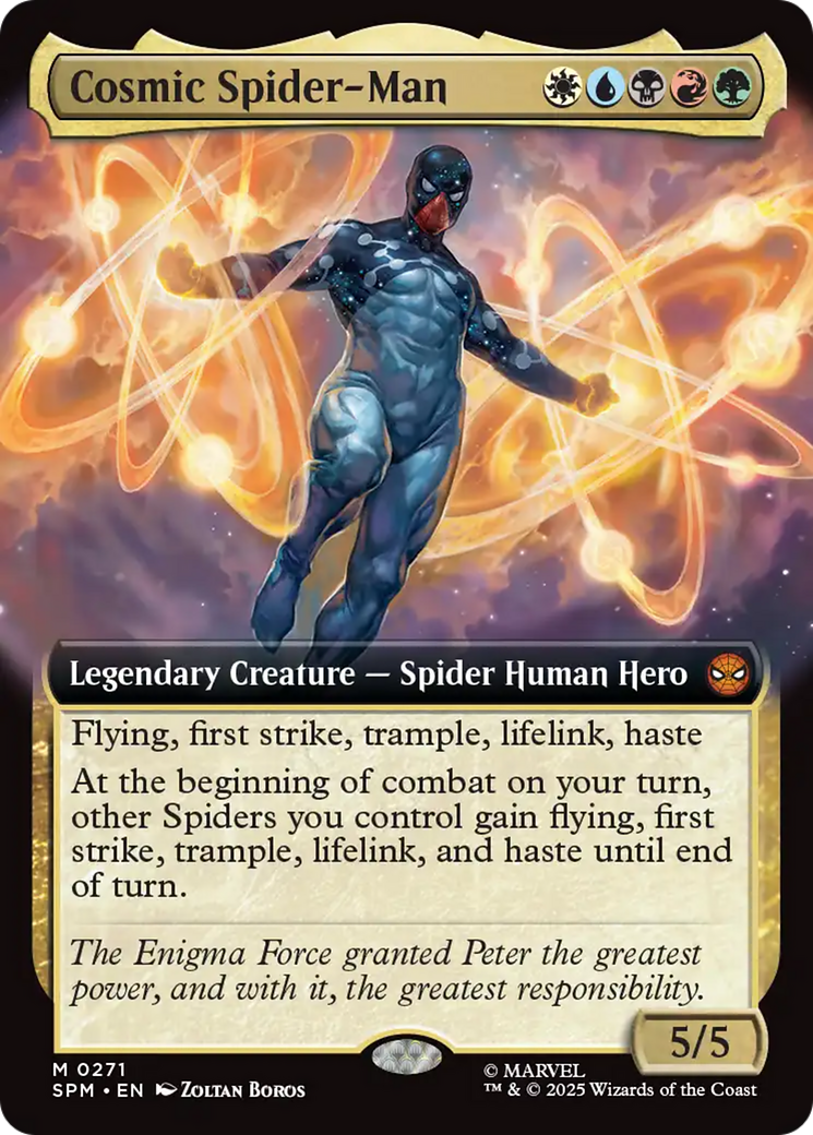 Cosmic Spider-Man (Extended Art) [Marvel's Spider-Man] | Cards and Coasters CA