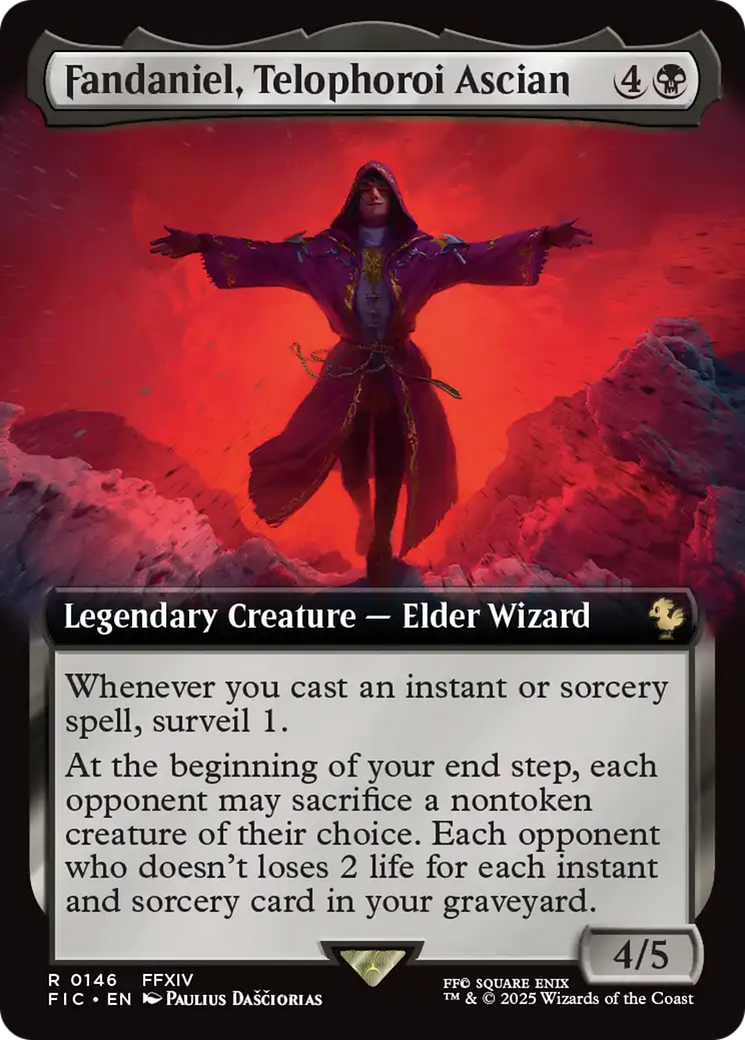 Fandaniel, Telophoroi Ascian (Extended Art) [FINAL FANTASY Commander] | Cards and Coasters CA