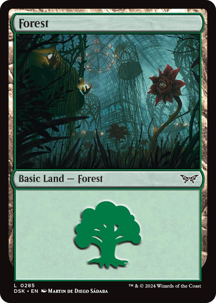 Forest (0285) [Duskmourn: House of Horror] | Cards and Coasters CA