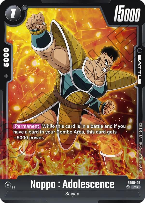 Nappa : Adolescence (Bonus Pack Alternate Art) [Starter Deck: Bardock] | Cards and Coasters CA