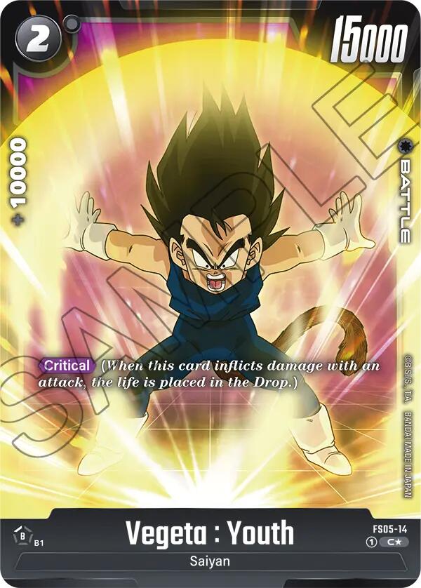 Vegeta : Youth (Bonus Pack Alternate Art) [Starter Deck: Bardock] | Cards and Coasters CA