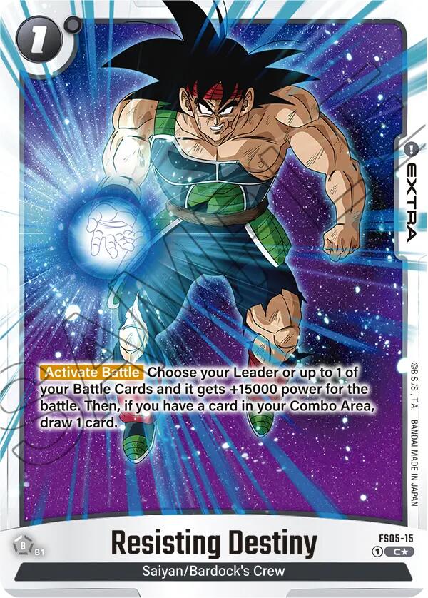 Resisting Destiny (Bonus Pack Alternate Art) [Starter Deck: Bardock] | Cards and Coasters CA